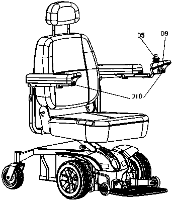 Electric wheelchair with automatic return function