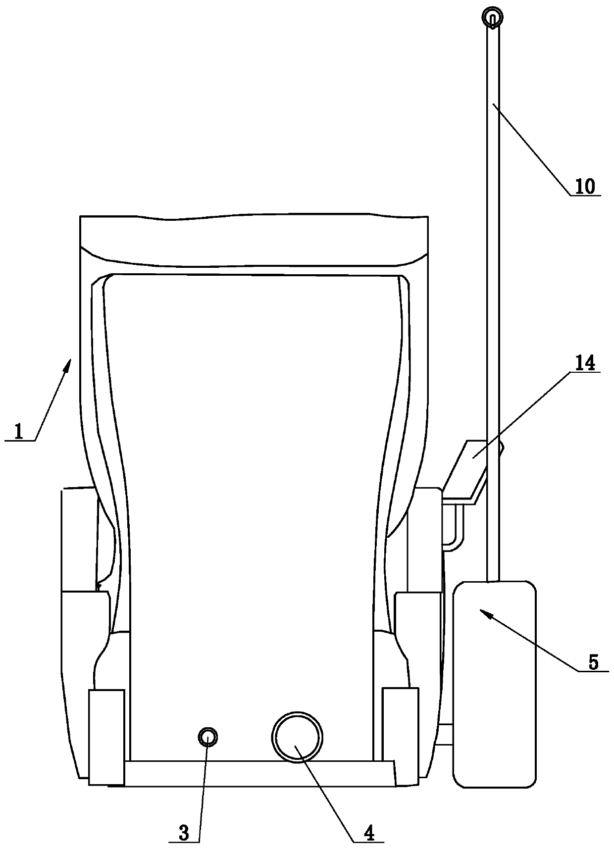 Massage chair with intestinal lavage function