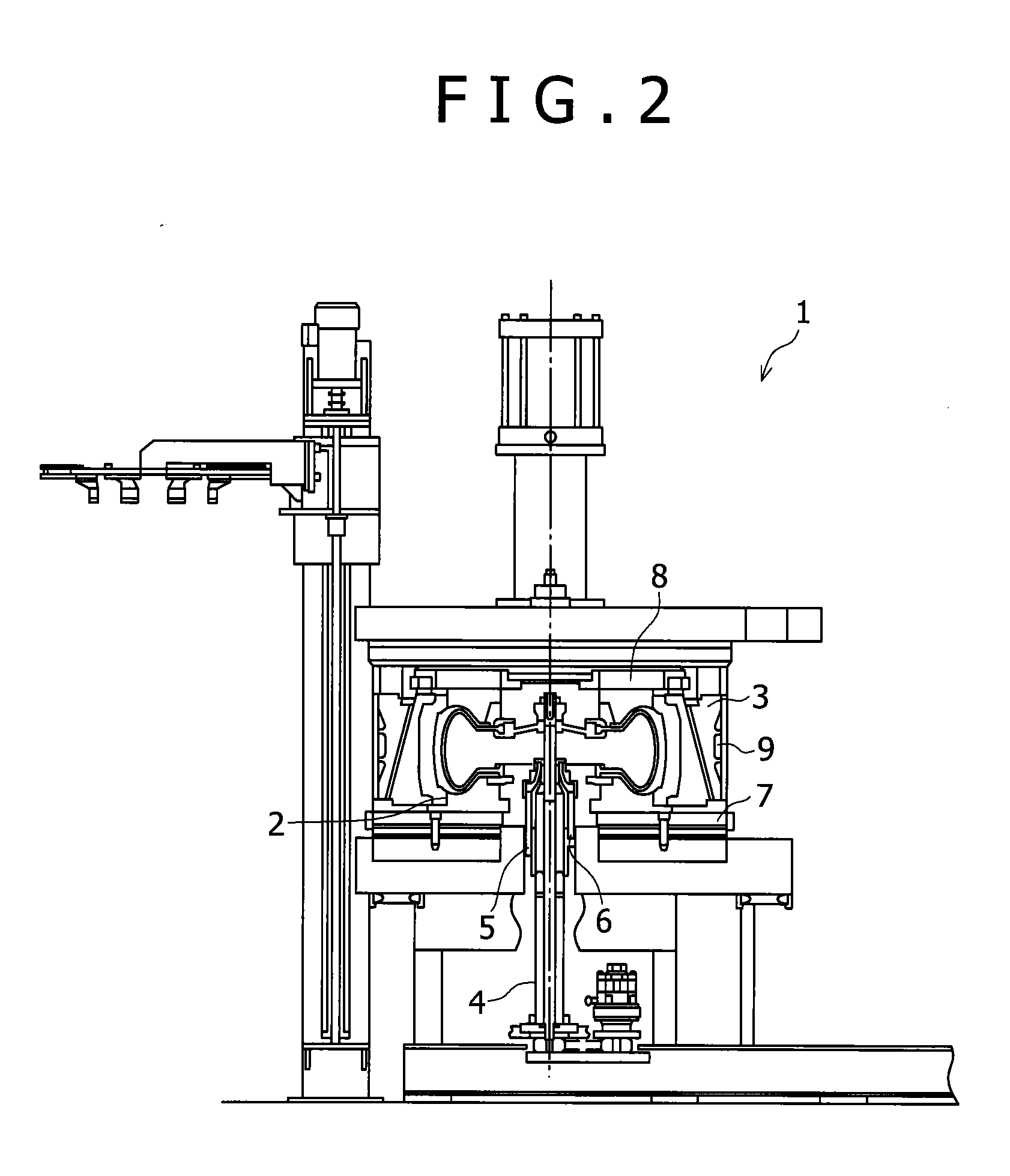 Tire vulcanizer and tire vulcanizing method