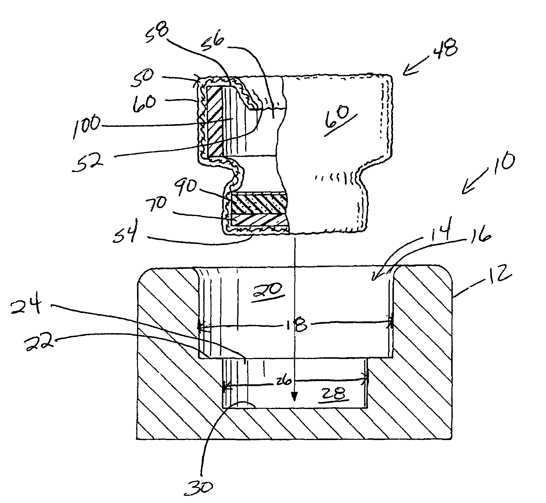 Cup holder insert for a console