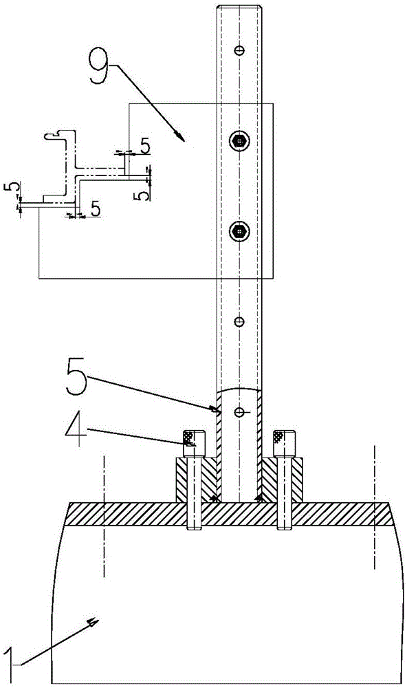 Detection device of large-scale section-bar three-dimensional bending component and detection method thereof