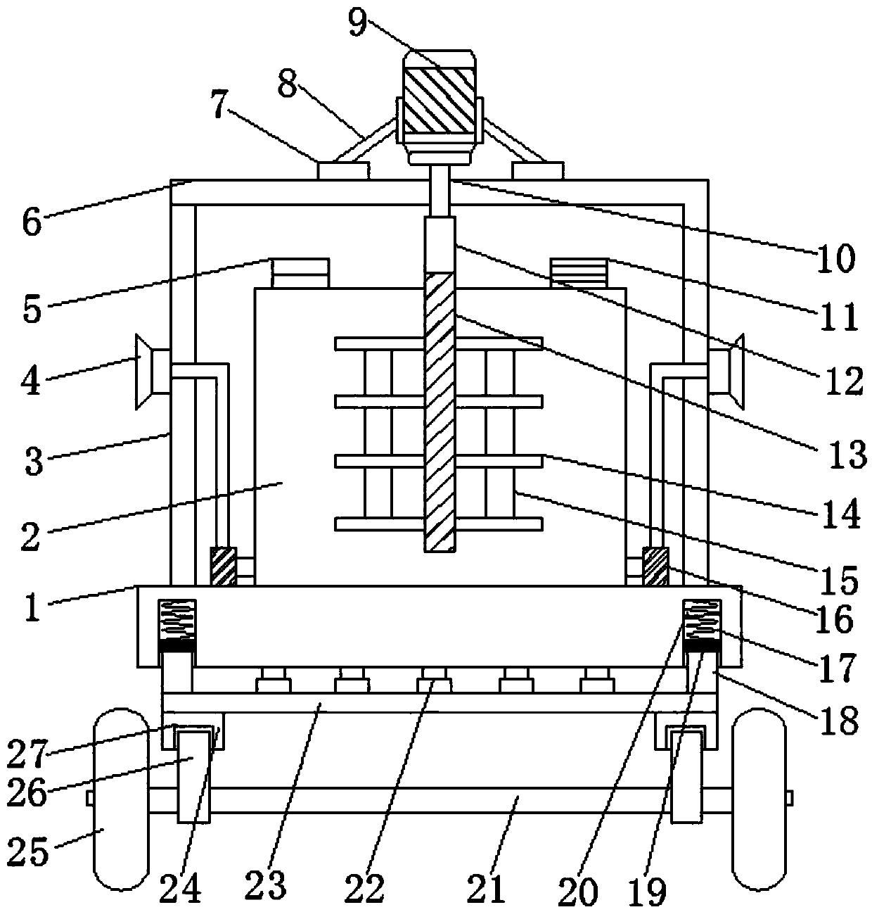 Agricultural spraying device