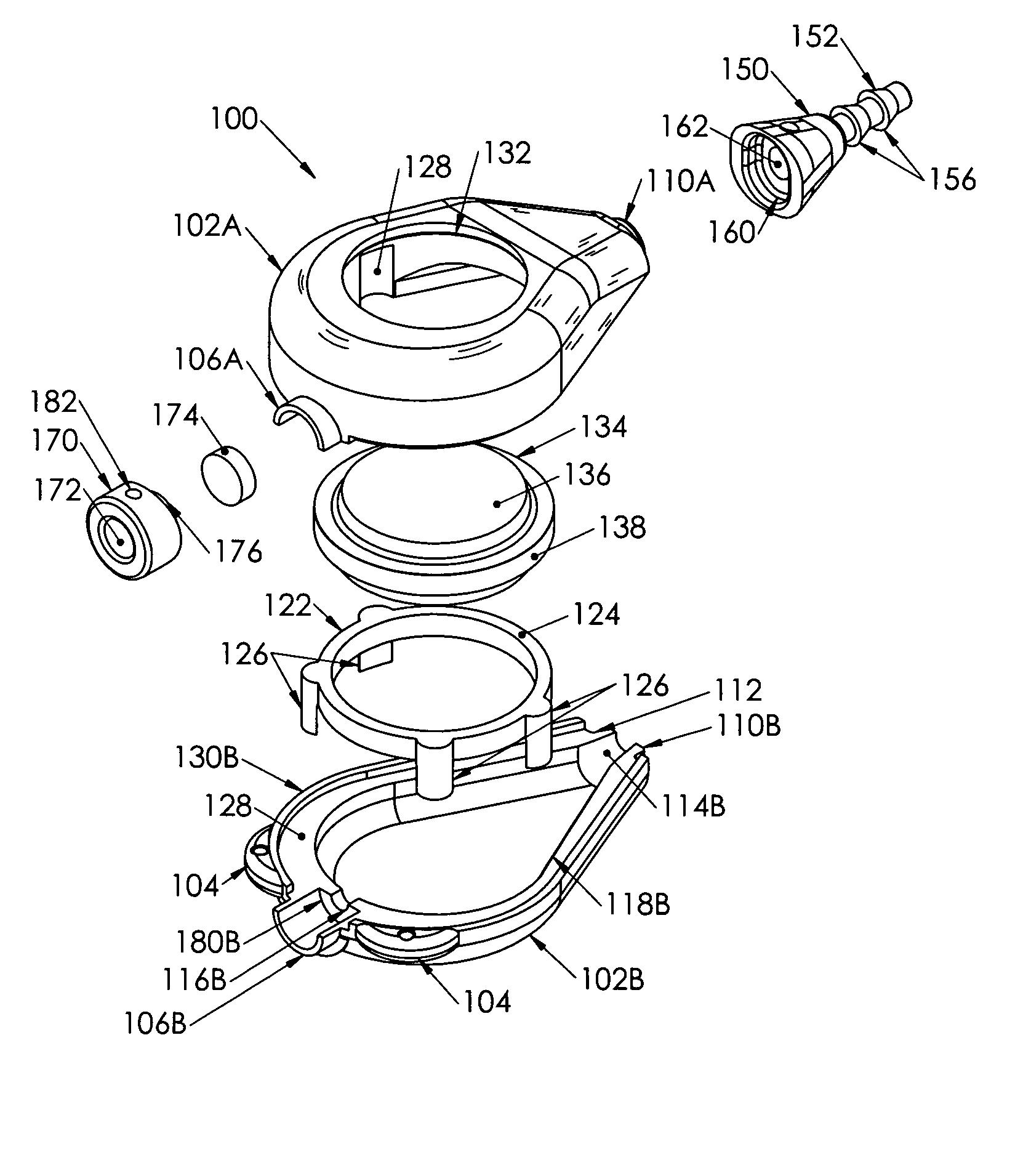 Venous access port assembly and methods of assembly and use