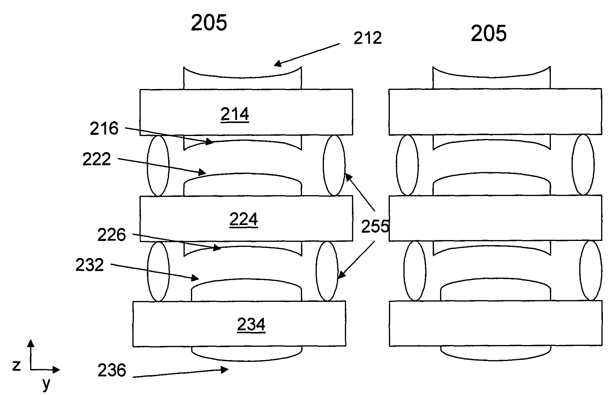 Optical device and associated methods