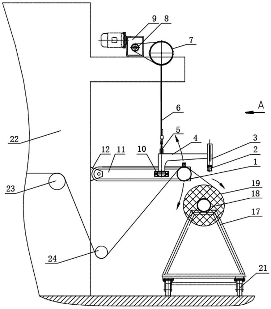 Non-indentation variable-tension rolling mechanism