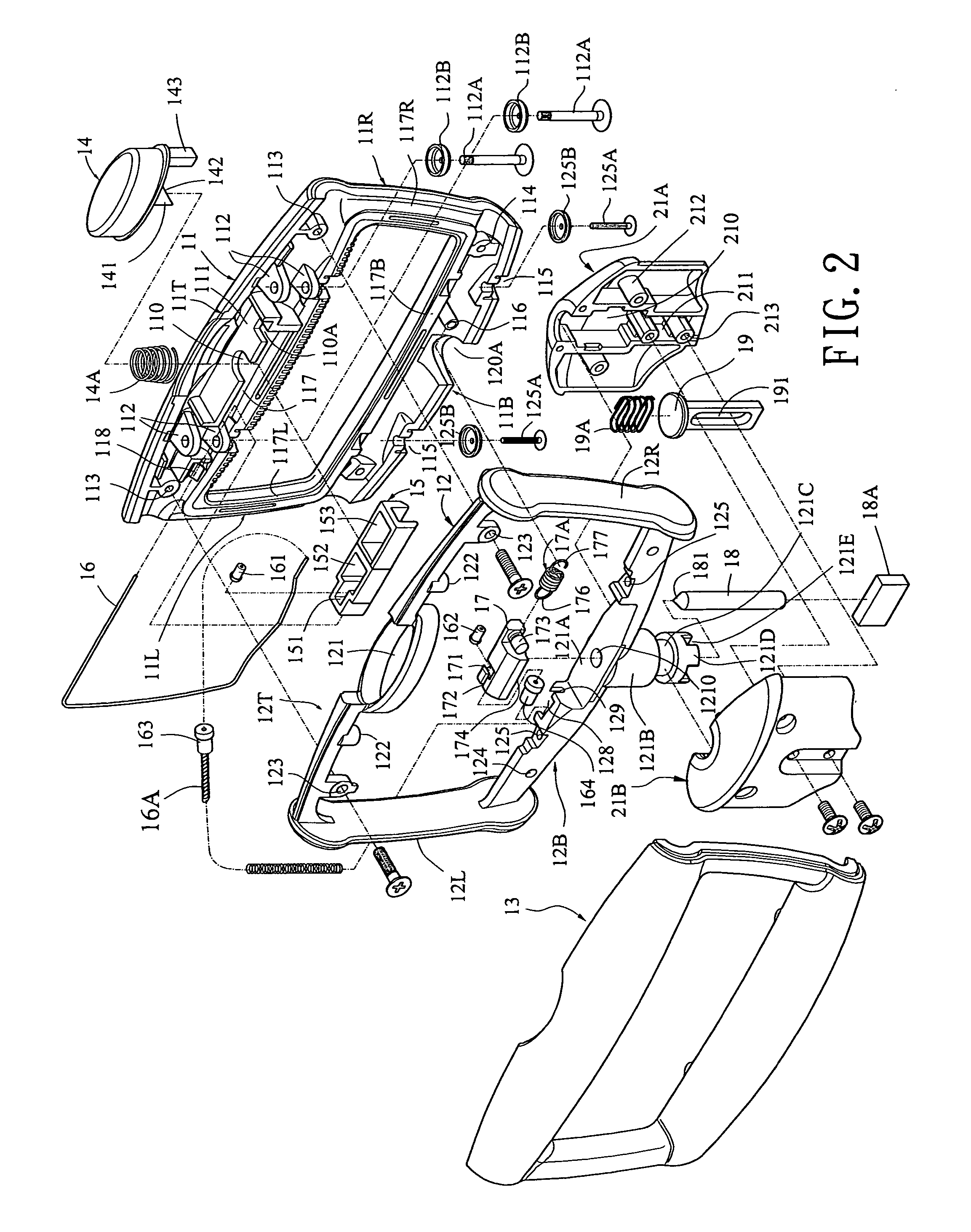 Retractable handle of wheeled luggage having one or two pulling rods