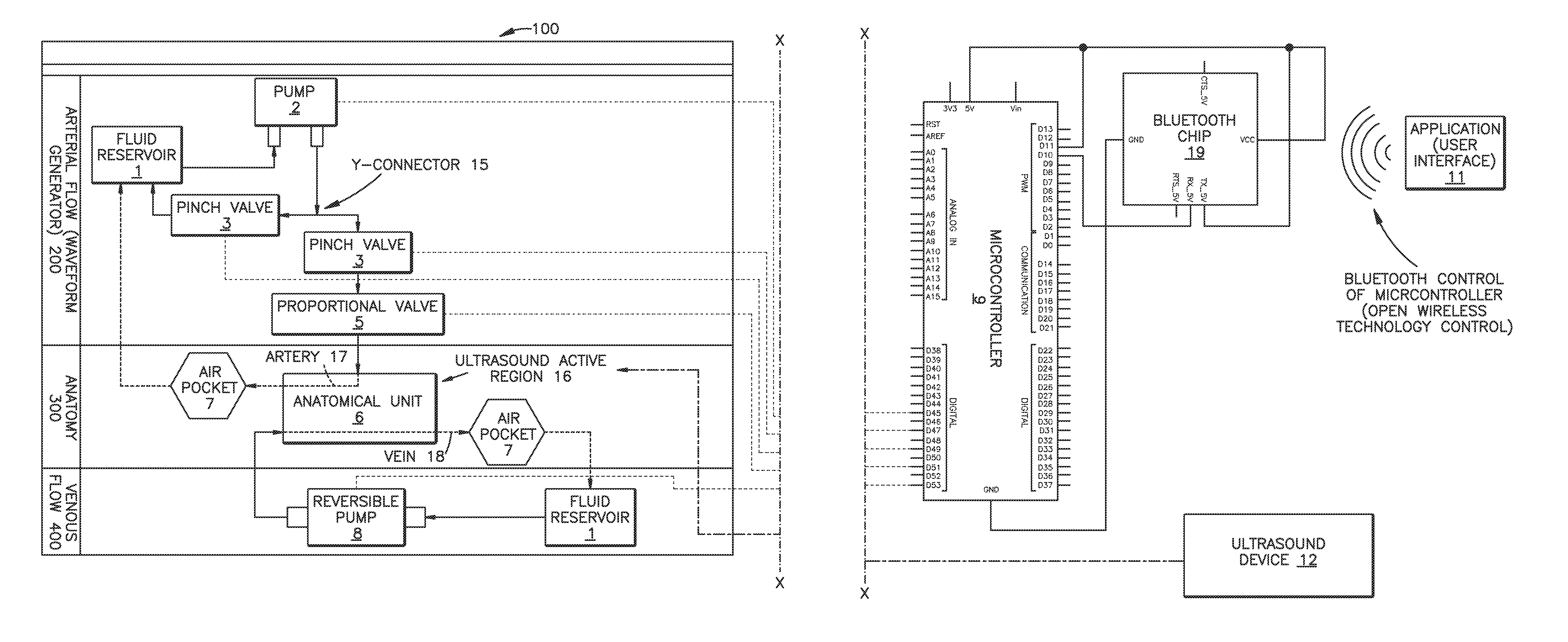 Device, system, and method for simulating blood flow