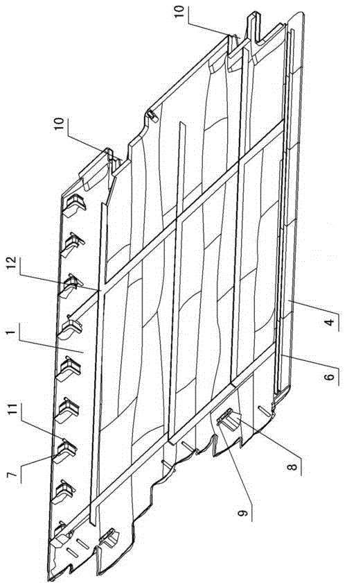 Clamping type quick connection device of reinforced plastic wallboard