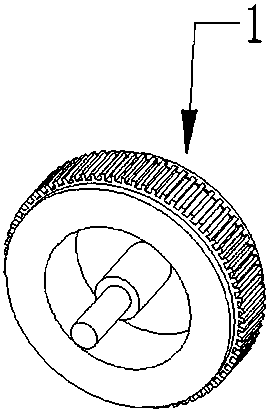 A kind of mouse with the luminous intensity of the scroll wheel corresponding to the switching speed of dpi