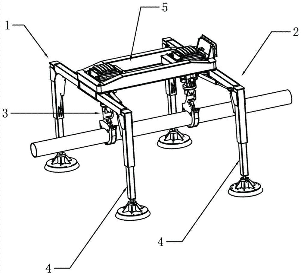 Crane special for tube stock