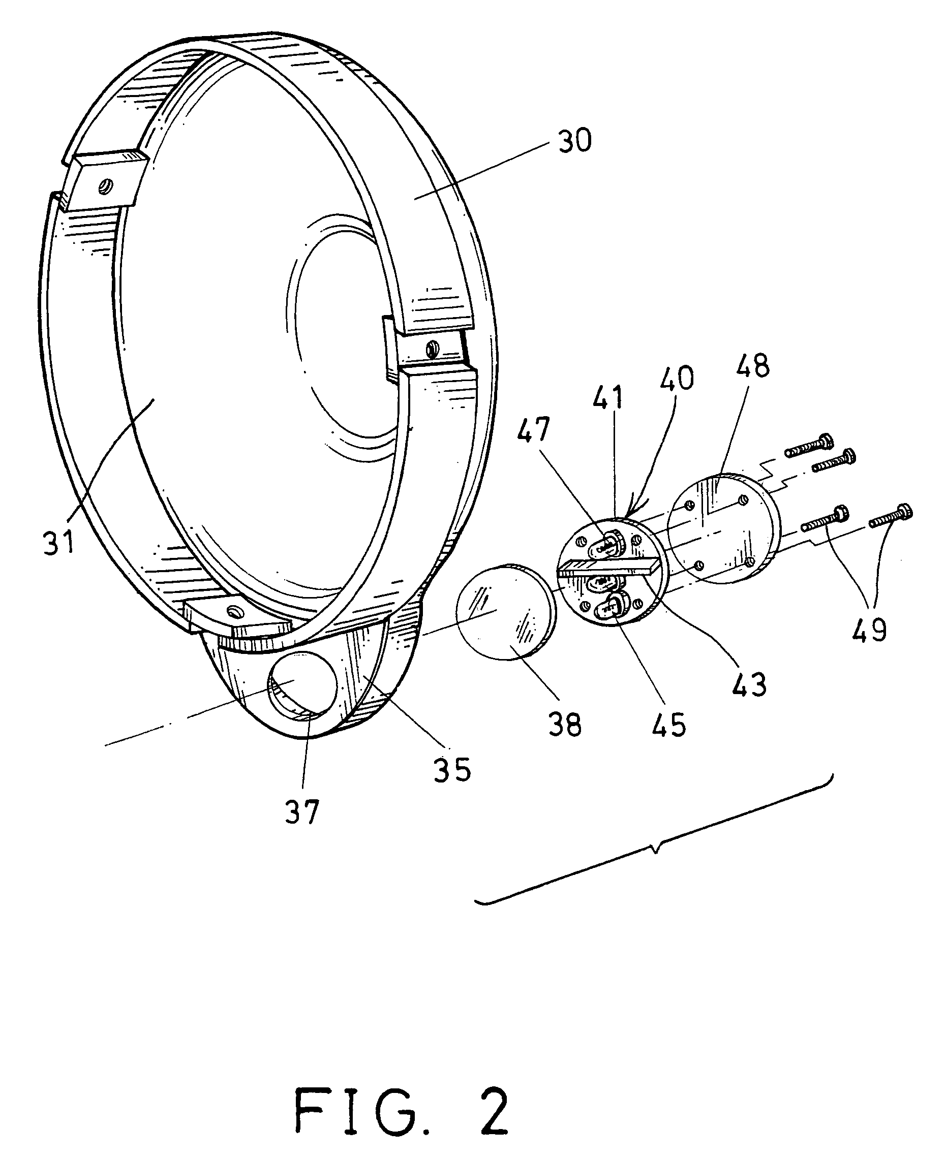 Mirror device having automatic light device