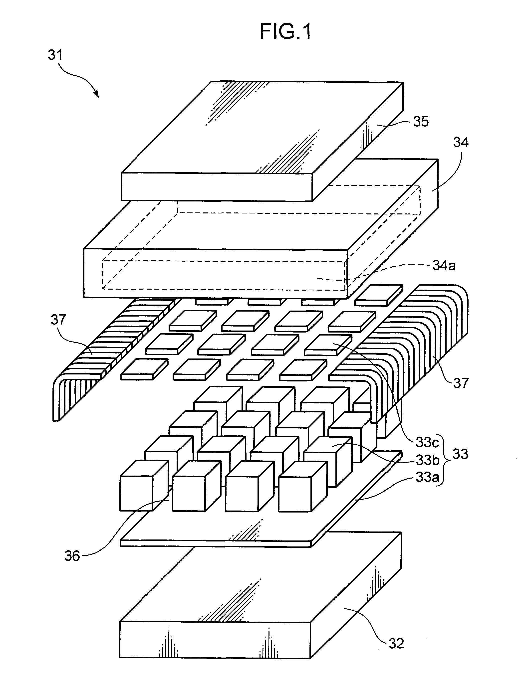 Array-type ultrasonic vibrator