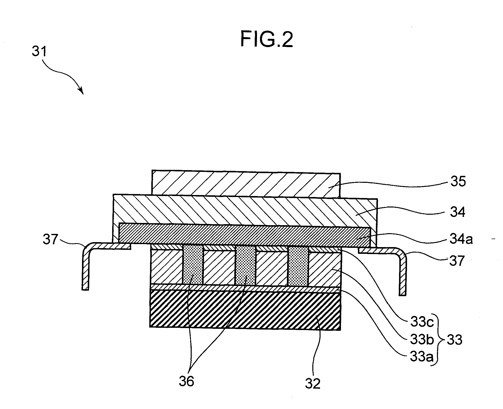 Array-type ultrasonic vibrator