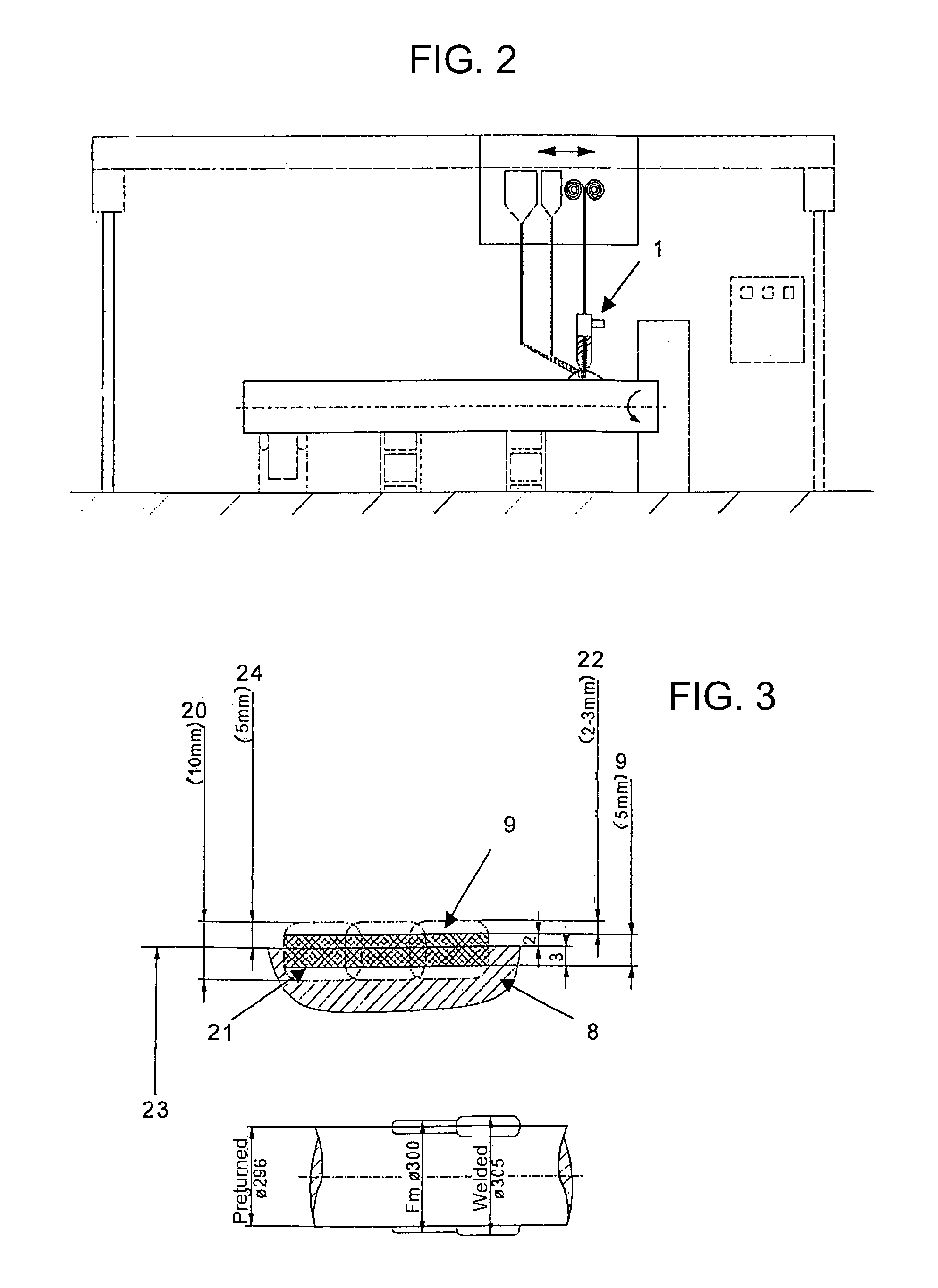 Method of welding a wear layer onto a parent material using a plurality of flux-cored wire electrodes, metal powder and welding powder