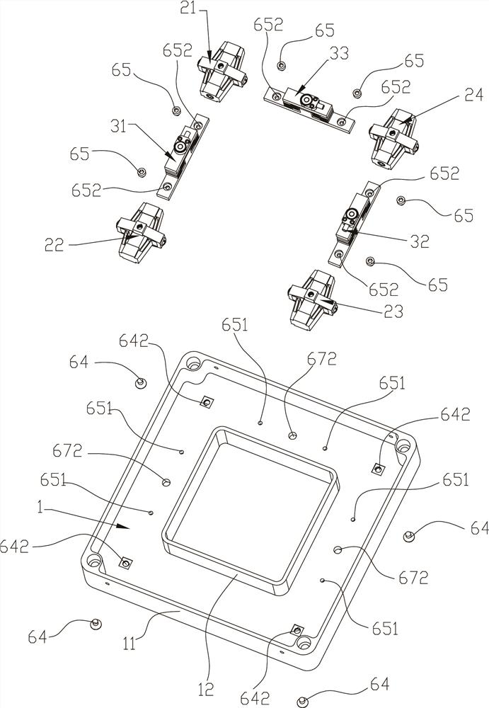 Two rotations and one translation large stroke uncoupled large hollow parallel piezoelectric micro-motion platform