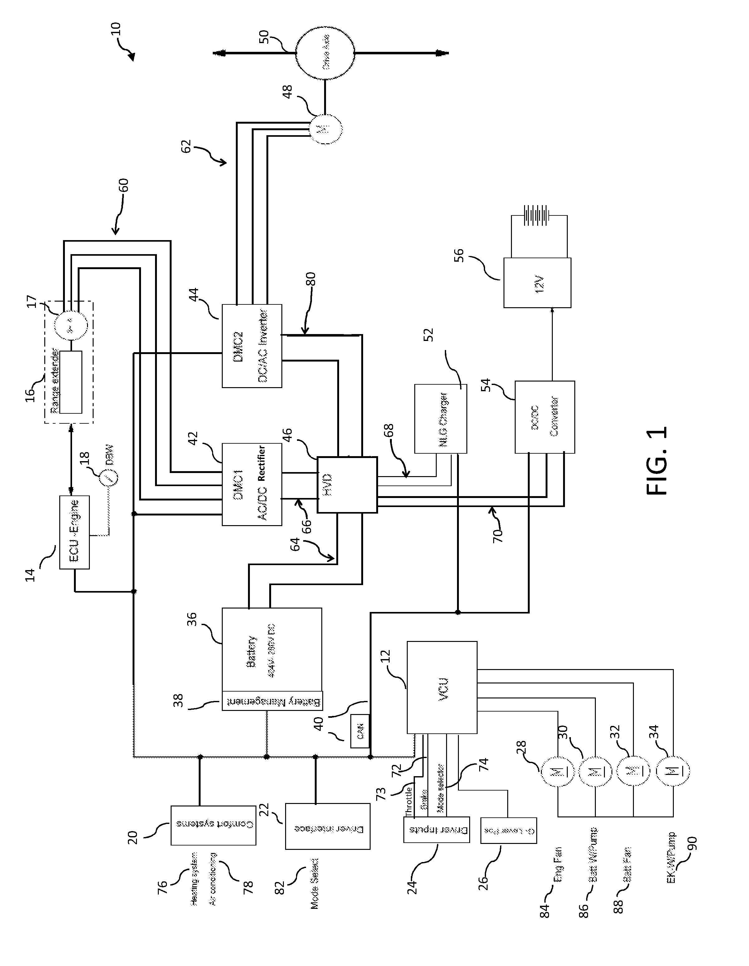 Electric vehicle and on-board battery charging apparatus therefor