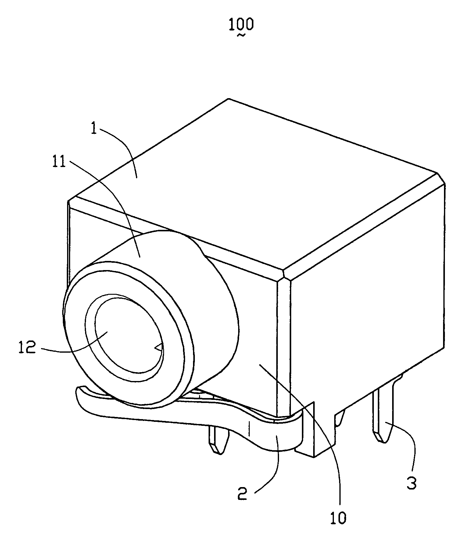 Audio jack connector with reliable grounding device