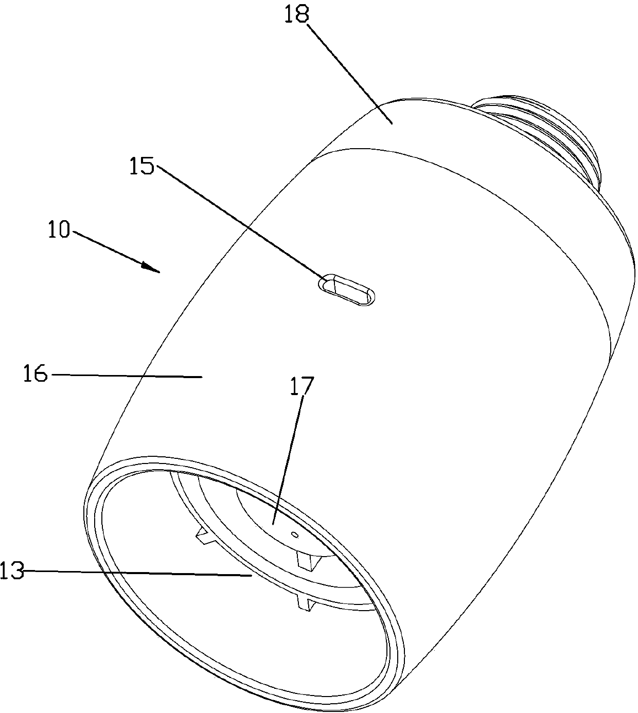 Pulsation type negative pressure massager and water outlet device