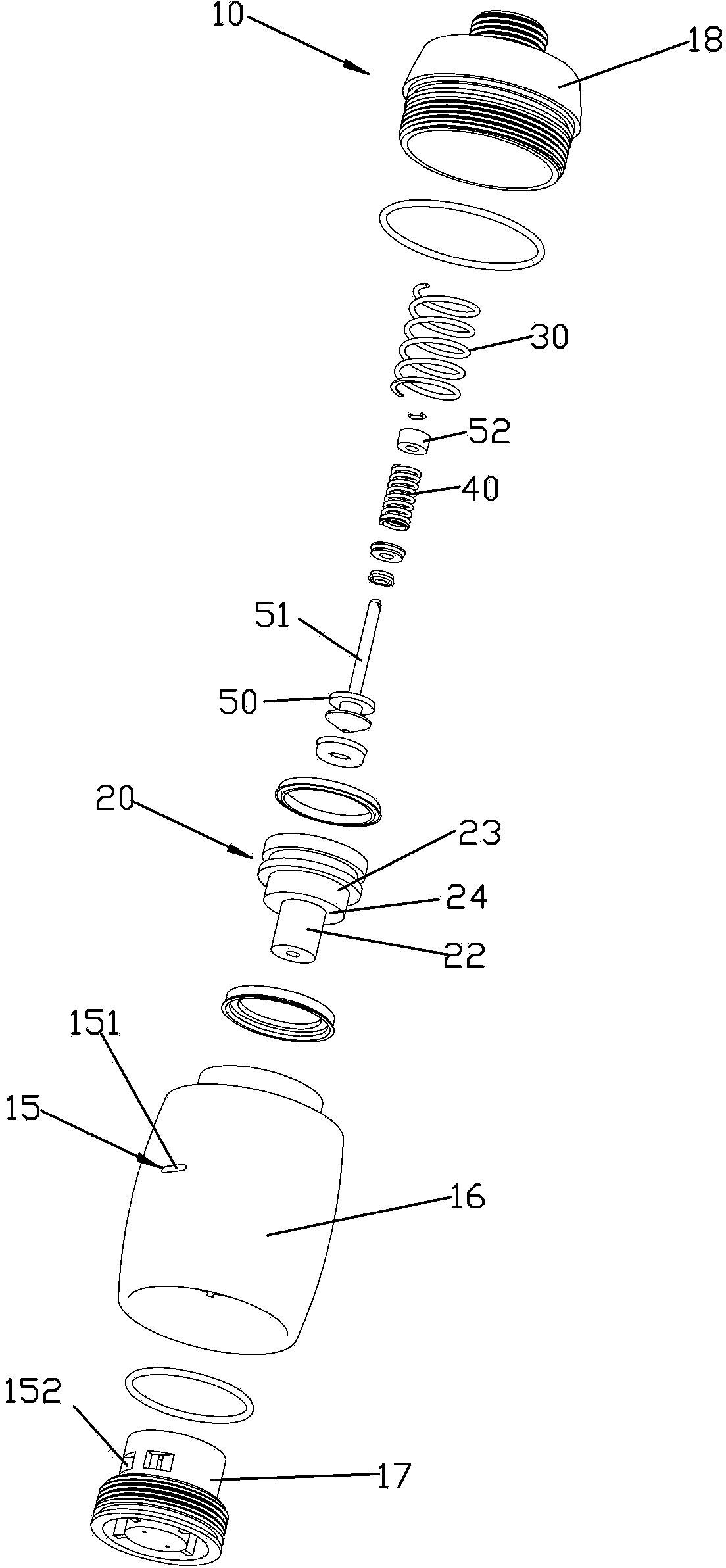 Pulsation type negative pressure massager and water outlet device