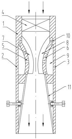 Gas leveling device for spraying production line