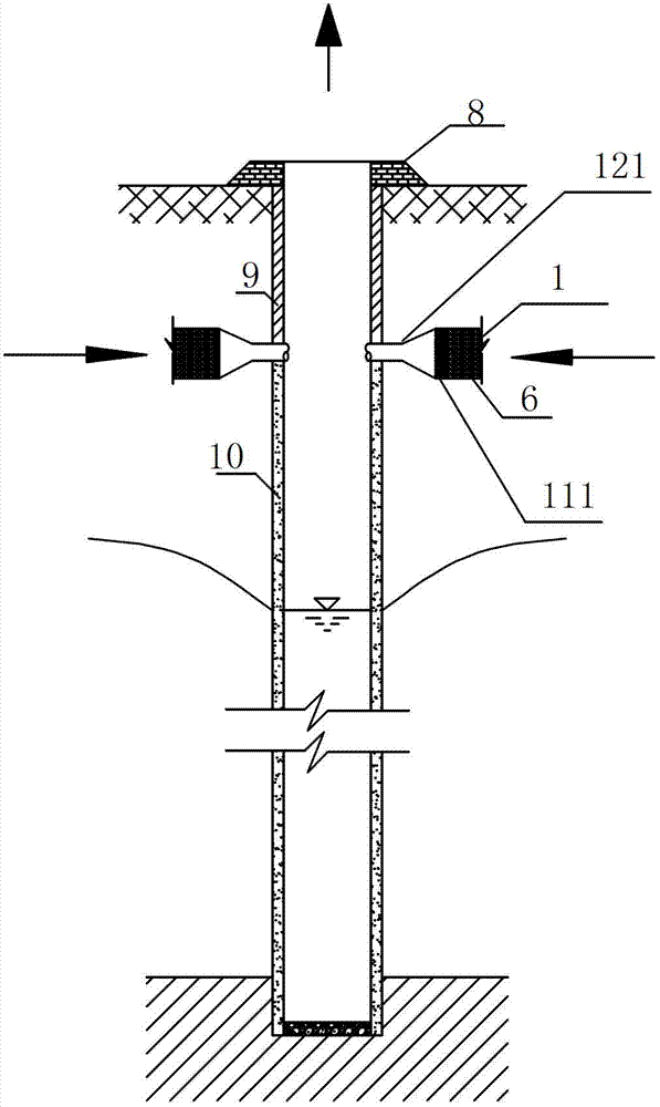 Combined draining and saline controlling system for saline and alkaline land