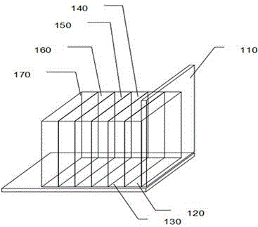 An OLED device structure and 3D printing technology based multiple-spray-head printing method thereof