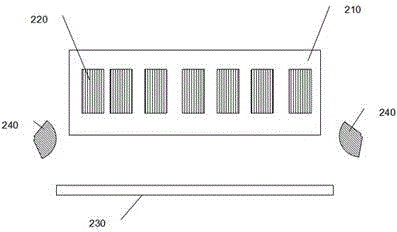 An OLED device structure and 3D printing technology based multiple-spray-head printing method thereof