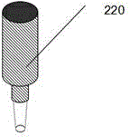 An OLED device structure and 3D printing technology based multiple-spray-head printing method thereof