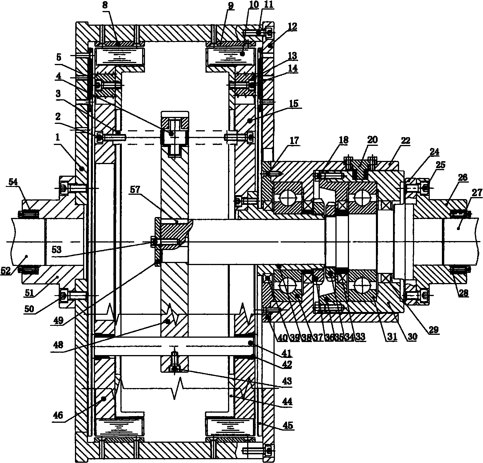 Permanent-magnetic speed regulator