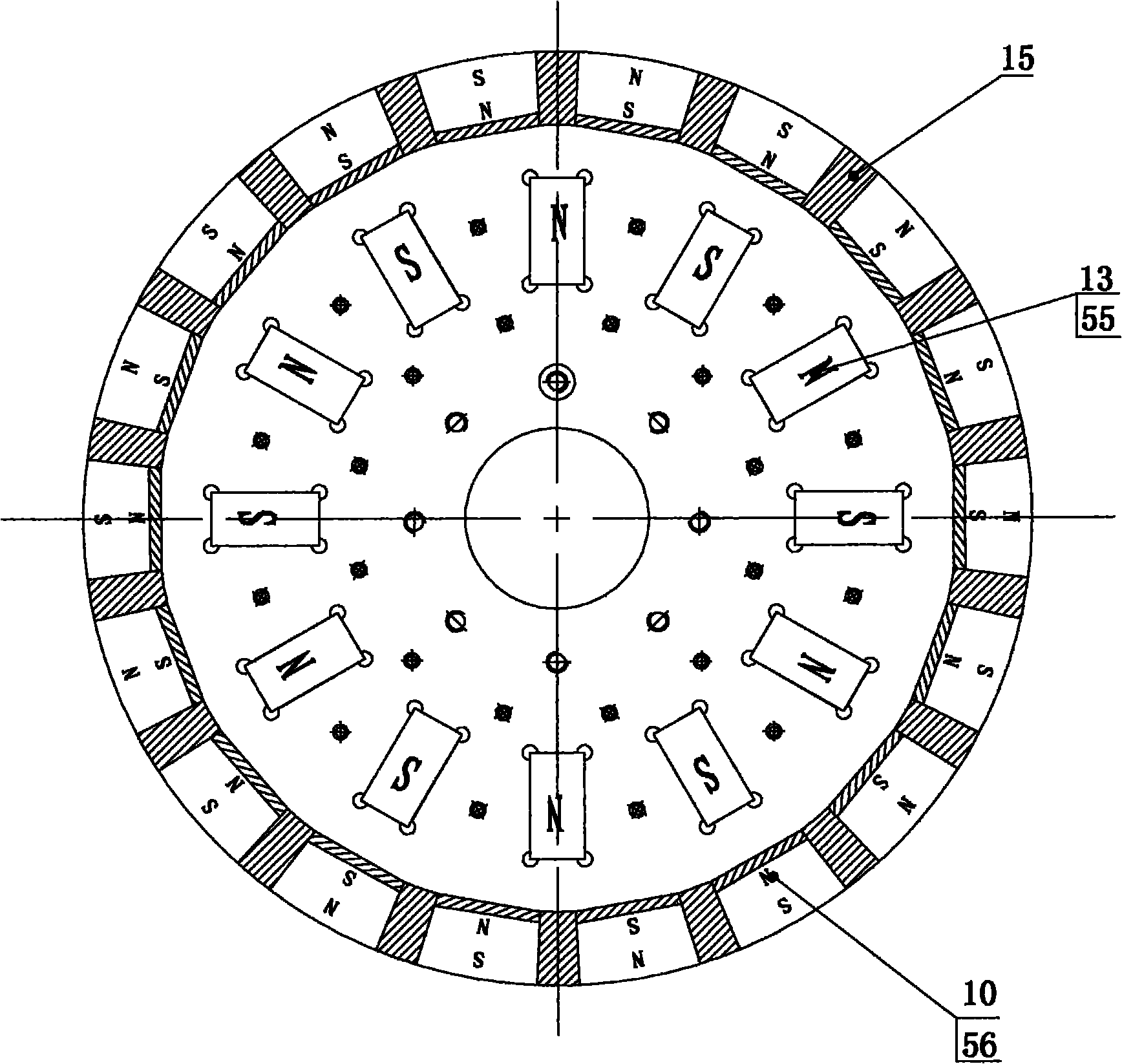 Permanent-magnetic speed regulator