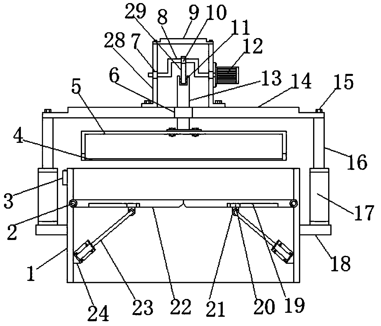 Cotton filling device capable of fluffing cotton fibers for spinning purpose