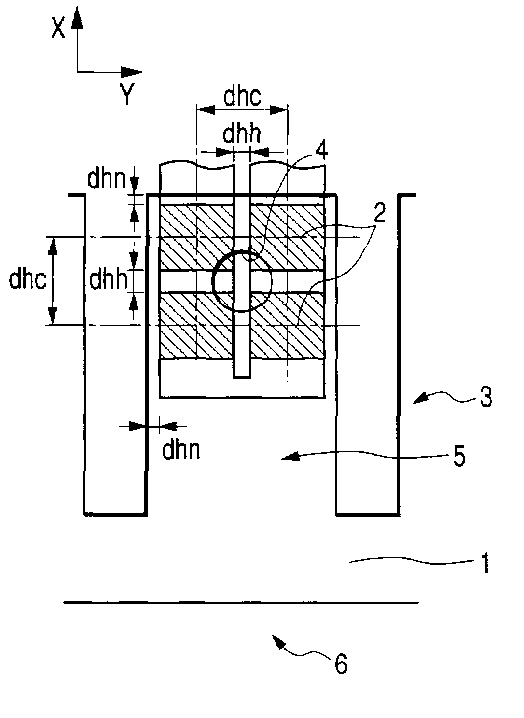 Ink jet recording head and ink discharge method