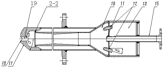 A multi-stage atomized heavy oil catalytic cracking anti-coking nozzle