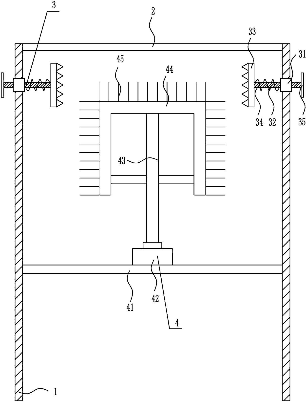 Cleaning device of cement carrying bucket for constructional engineering