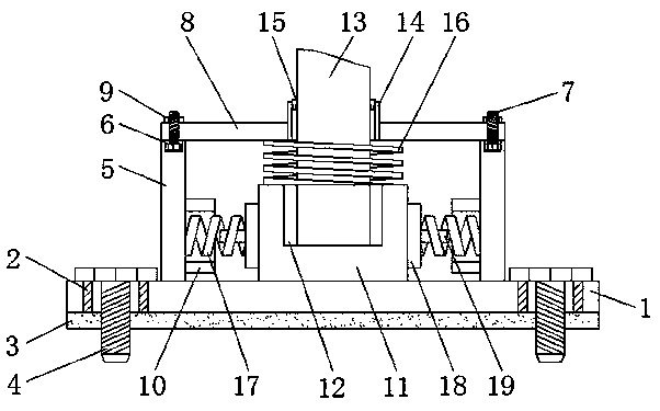 Textile machinery damping device