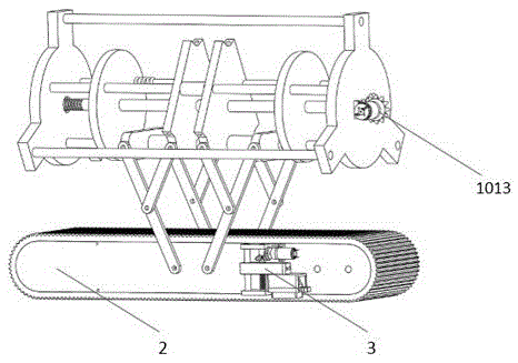 Supporting type pipeline inside detection robot with flexibility self-adapting function