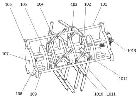 Supporting type pipeline inside detection robot with flexibility self-adapting function