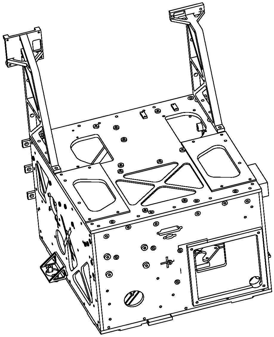 Load platform separated type remote sensing microsatellite configuration and assembly method thereof