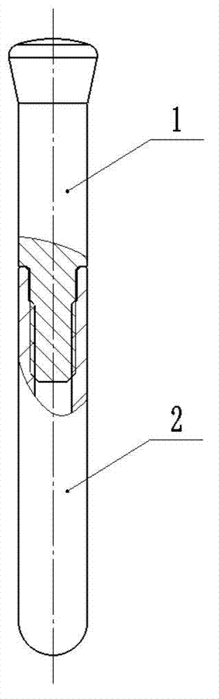 Sectional pin for semiconductor coating equipment