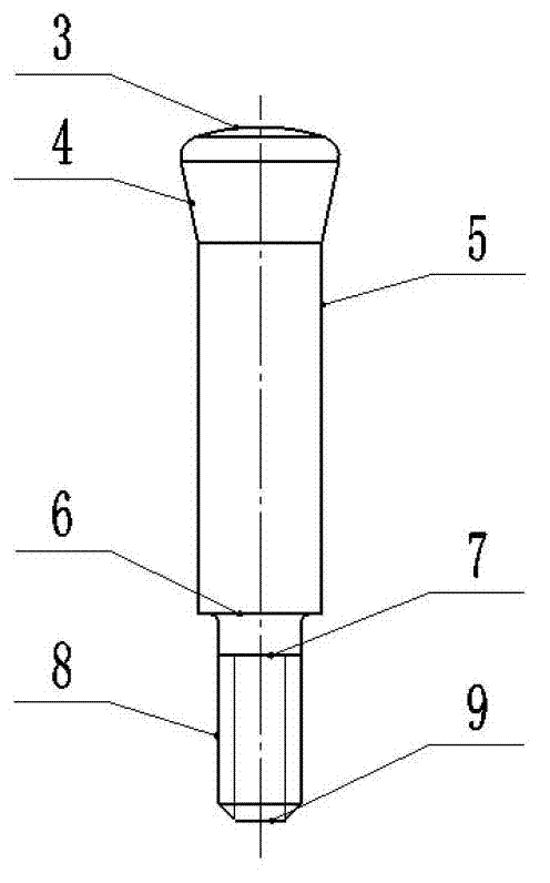 Sectional pin for semiconductor coating equipment