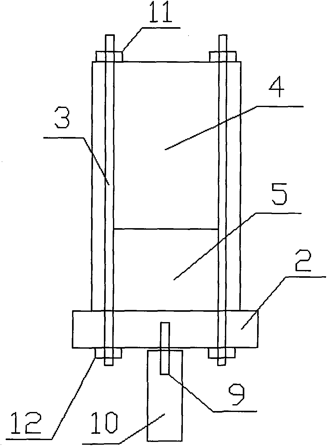 Wood structure cutting column reinforcing construction method