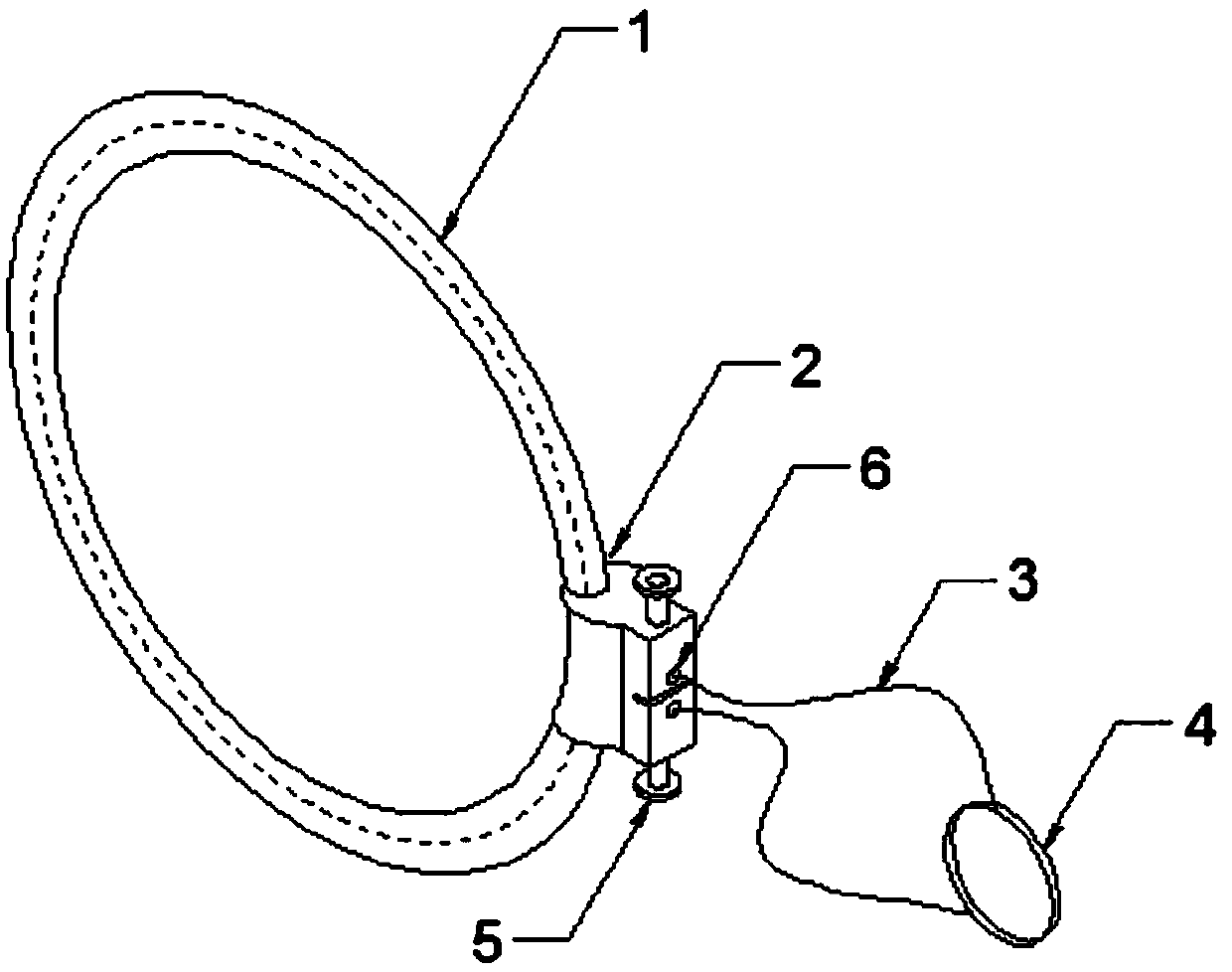 Vascular compression device for injection