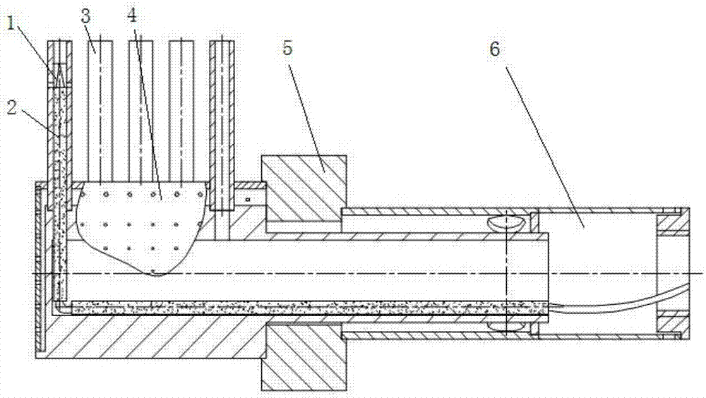 Air-cooled high temperature sensor