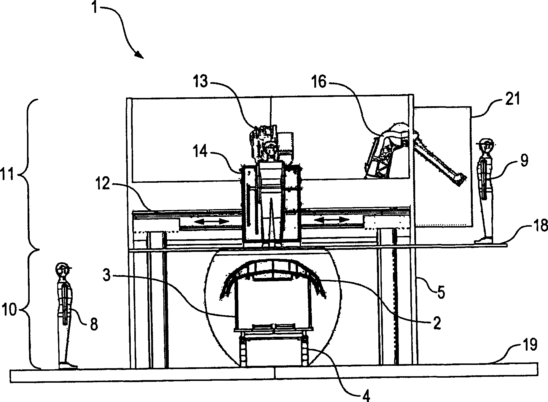 Paint shop and corresponding method of operation