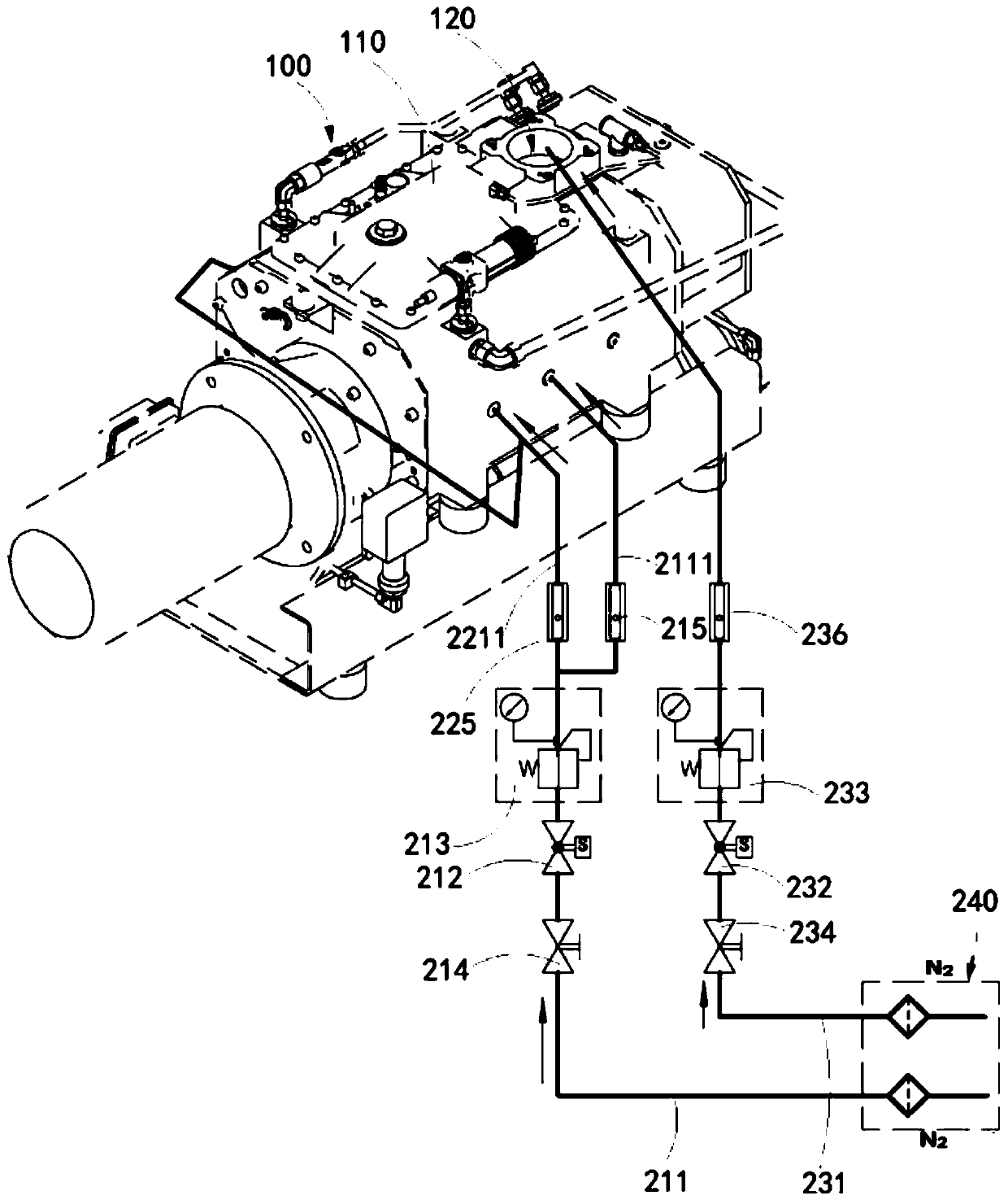 Dry vacuum pump and crude oil vacuum flash evaporation treatment device