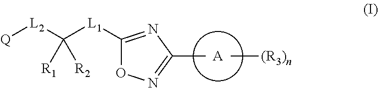 Substituted oxadiazole compounds