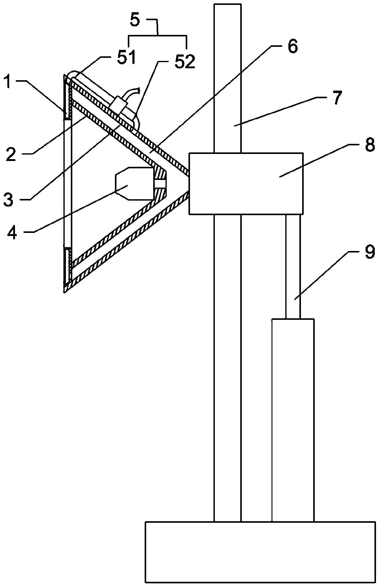 Spraying device used for building decoration