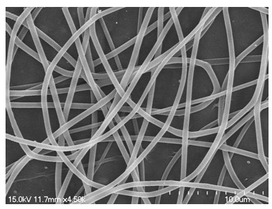 Polyvinyl alcohol nanofiber, and preparation method and device thereof