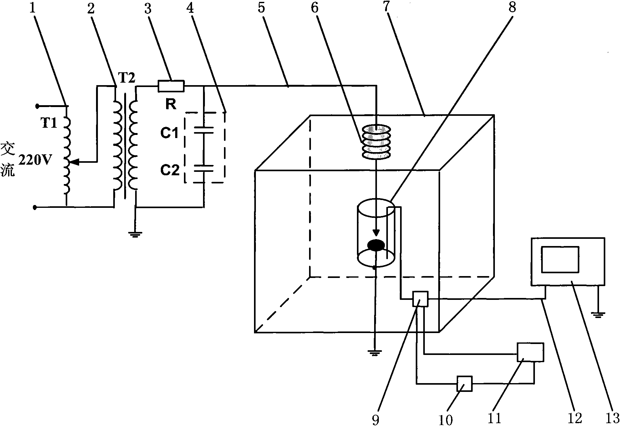 Apparatus and method for detecting partial discharge of power transformer by utilizing fluorescence fiber