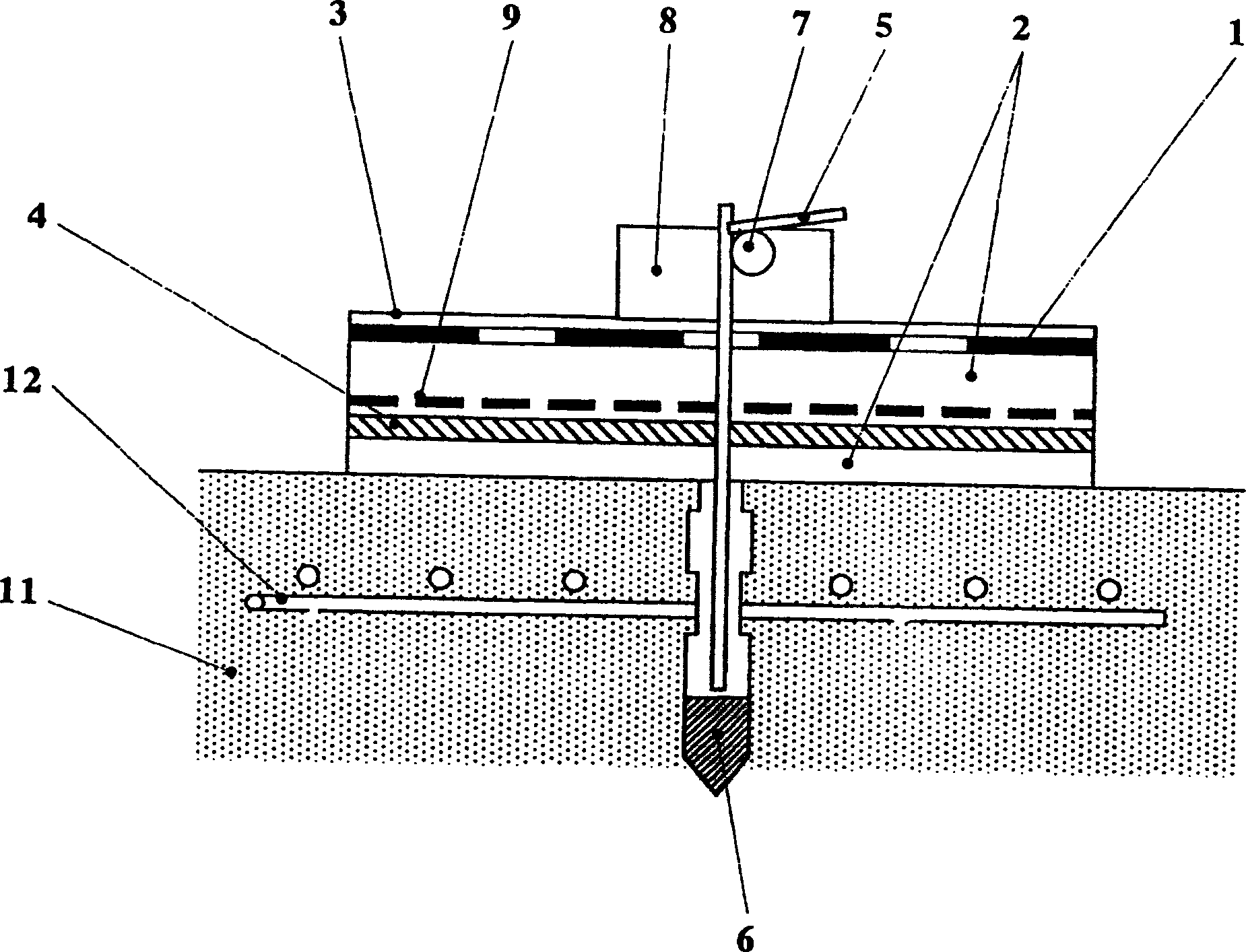 Combination electrode for the electrochemical restoration of corrosion-damaged reinforced concrete and corresponding method for controlling the same